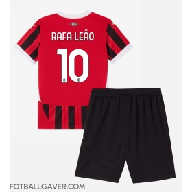 AC Milan Rafael Leao #10 Fotballklær Hjemmedraktsett Barn 2024-25 Kortermet (+ korte bukser)